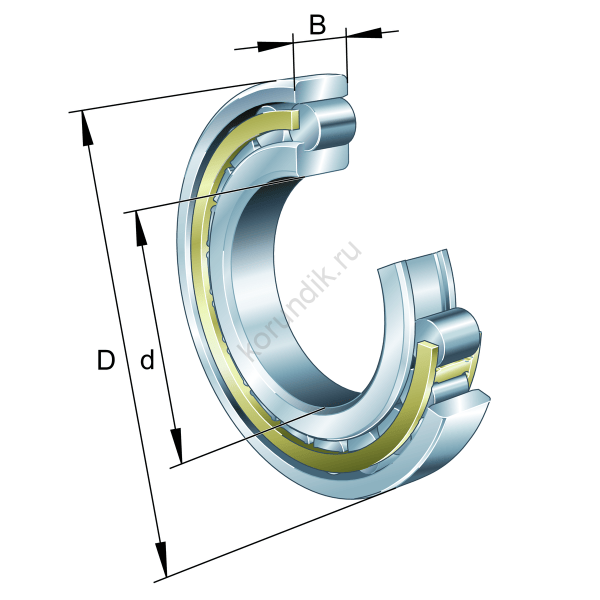 N214-E-XL-TVP2-F1-J20A-C4 (FAG) роликоподшипник радиальный однорядный токоизолирующий